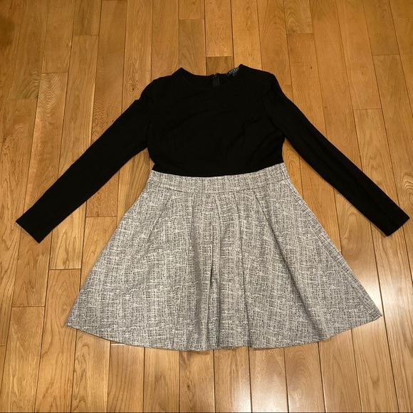 Lauren - Ralph Lauren Dress Size 10 Black/Jacquard with pockets - Picture 2 of 8